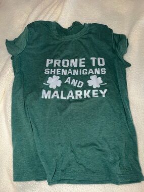 St. Patrick’s Day ☘️ "Prone to Shenanigans and Malarkey" Short Sleeve Tee